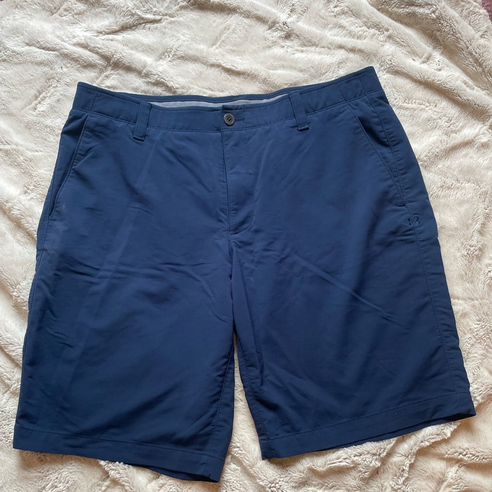 Under Armour Men's Deep Blue Flat Front Shorts